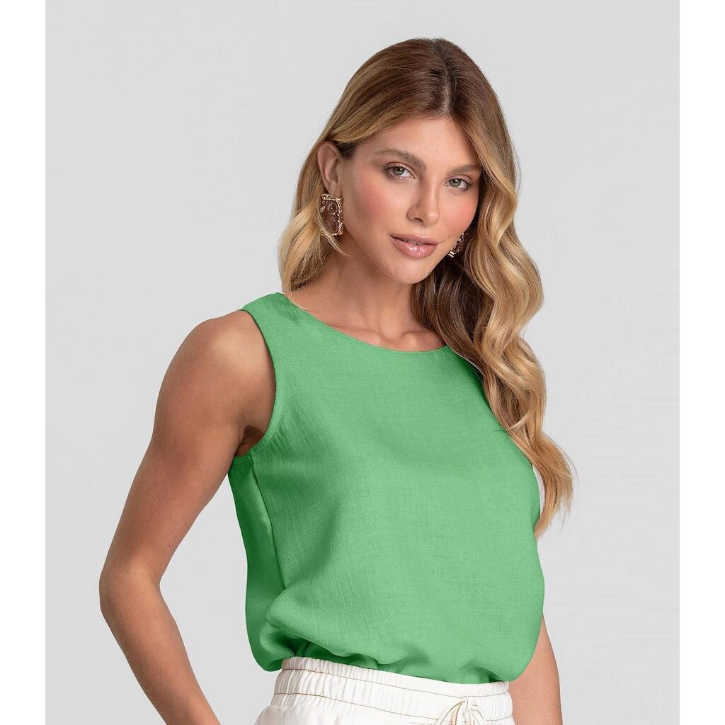 Regata Feminina em Tecido Dianna Verde