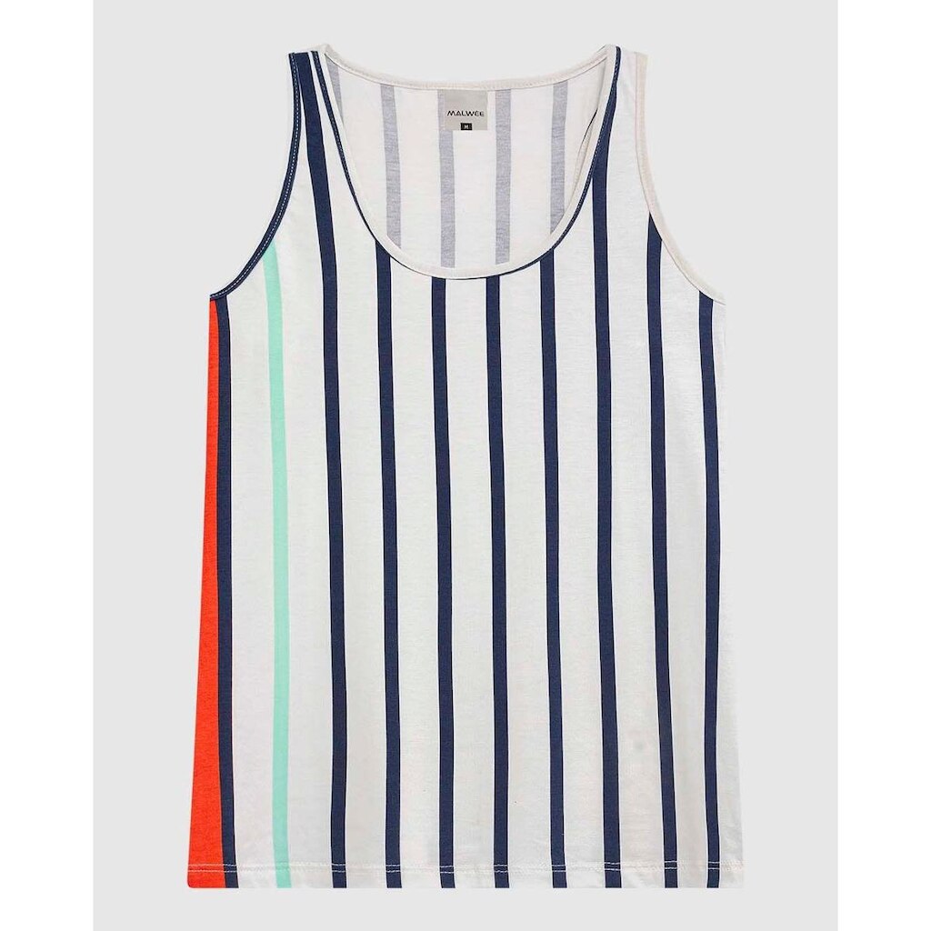 Regata Feminina Estampada Decote Redondo Em Malha Viscose Stretch