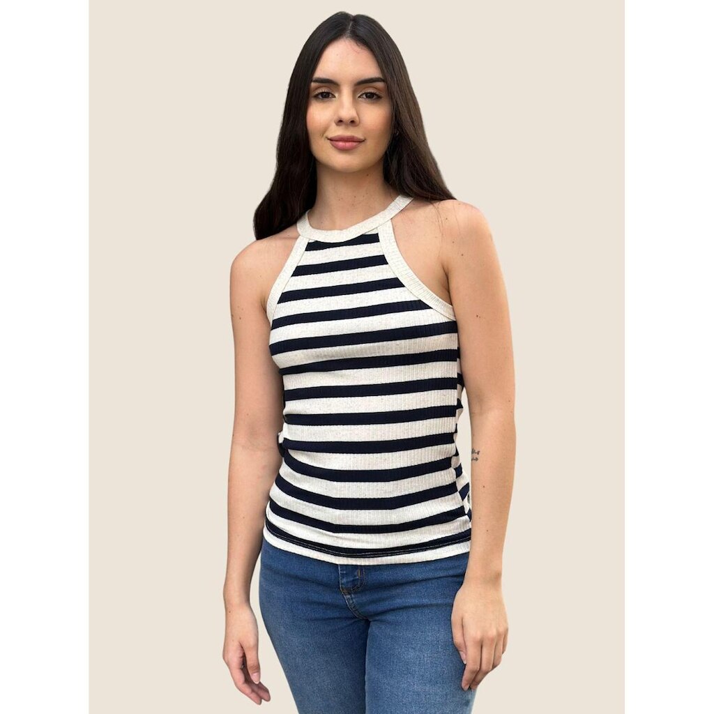Regata Feminina Halterneck Navy Usemodo