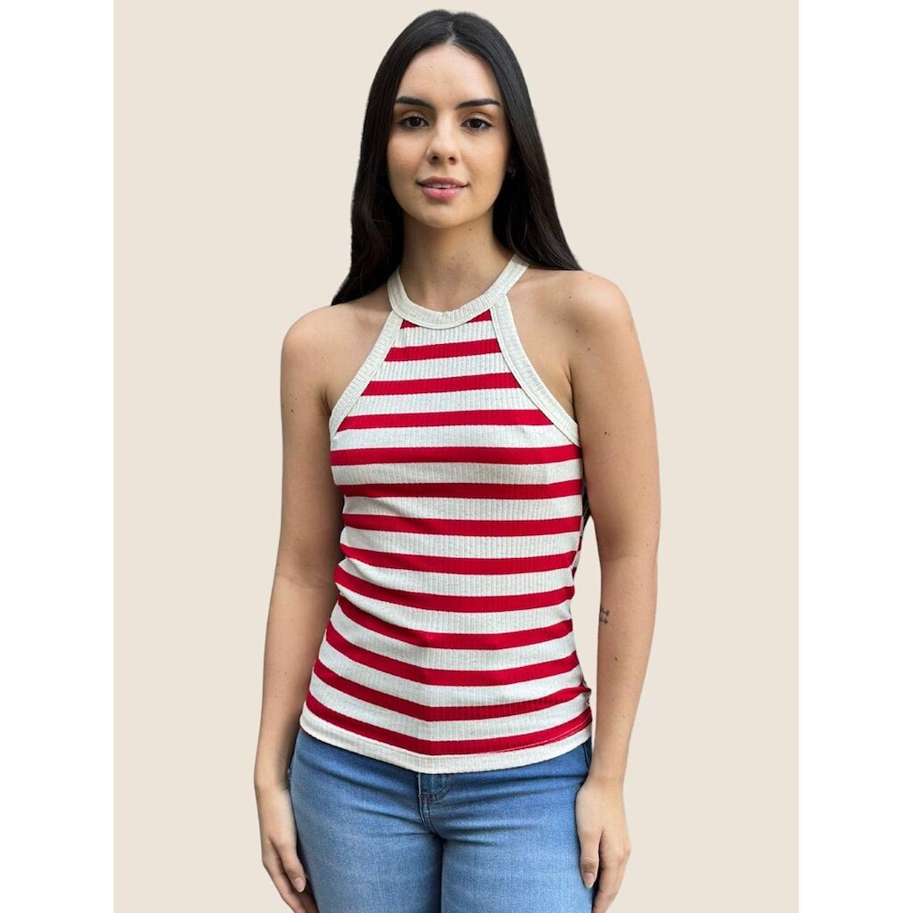 Regata Feminina Halterneck Navy Usemodo
