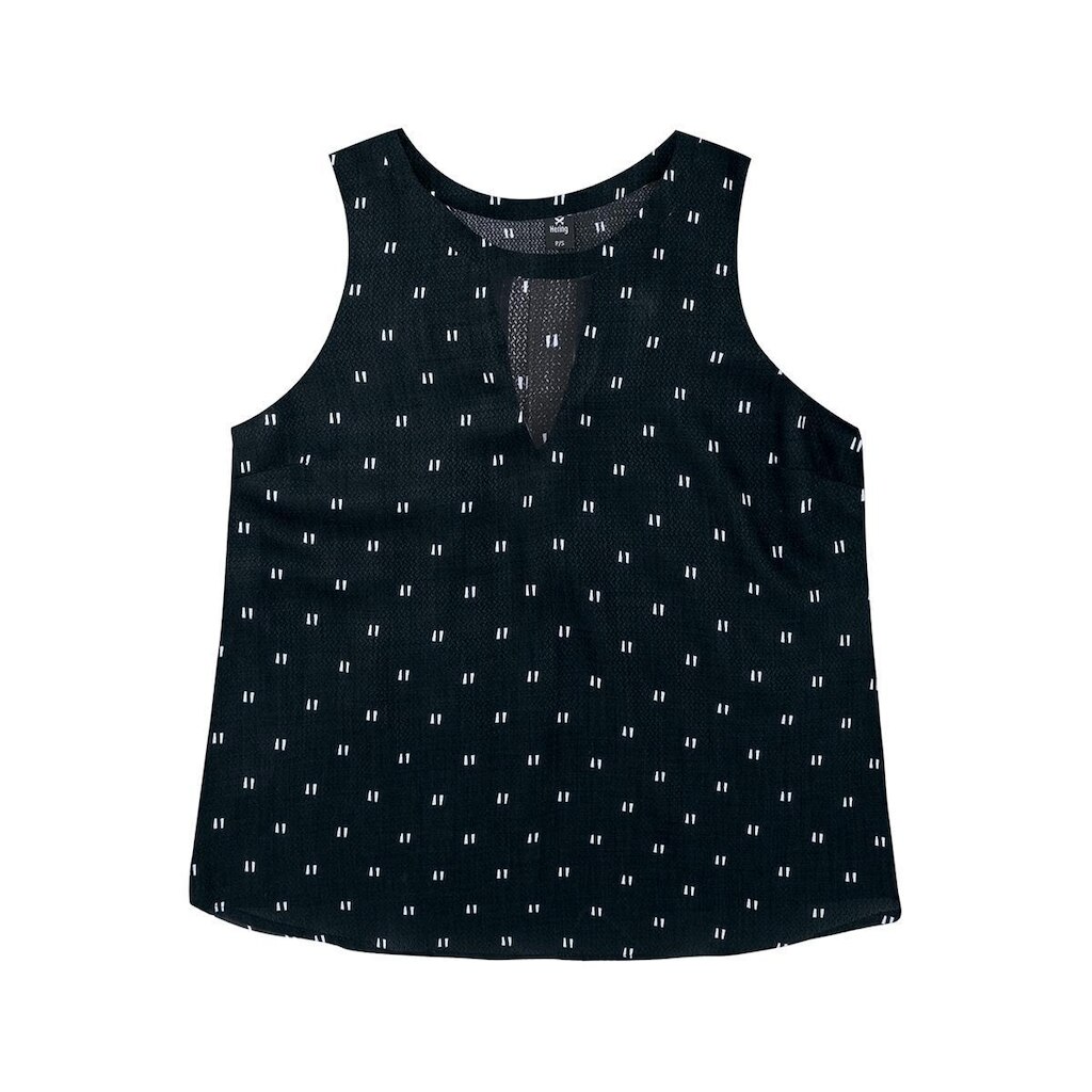 REGATA FEMININA HERING DECOTE FRONTAL ESTAMPADA  PRETO M