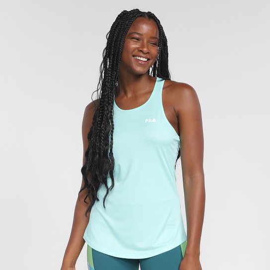 Regata Fila Basic Sports II Feminina - Verde água Menor preço em Regata Fila Basic Sports II Feminina - Verde água