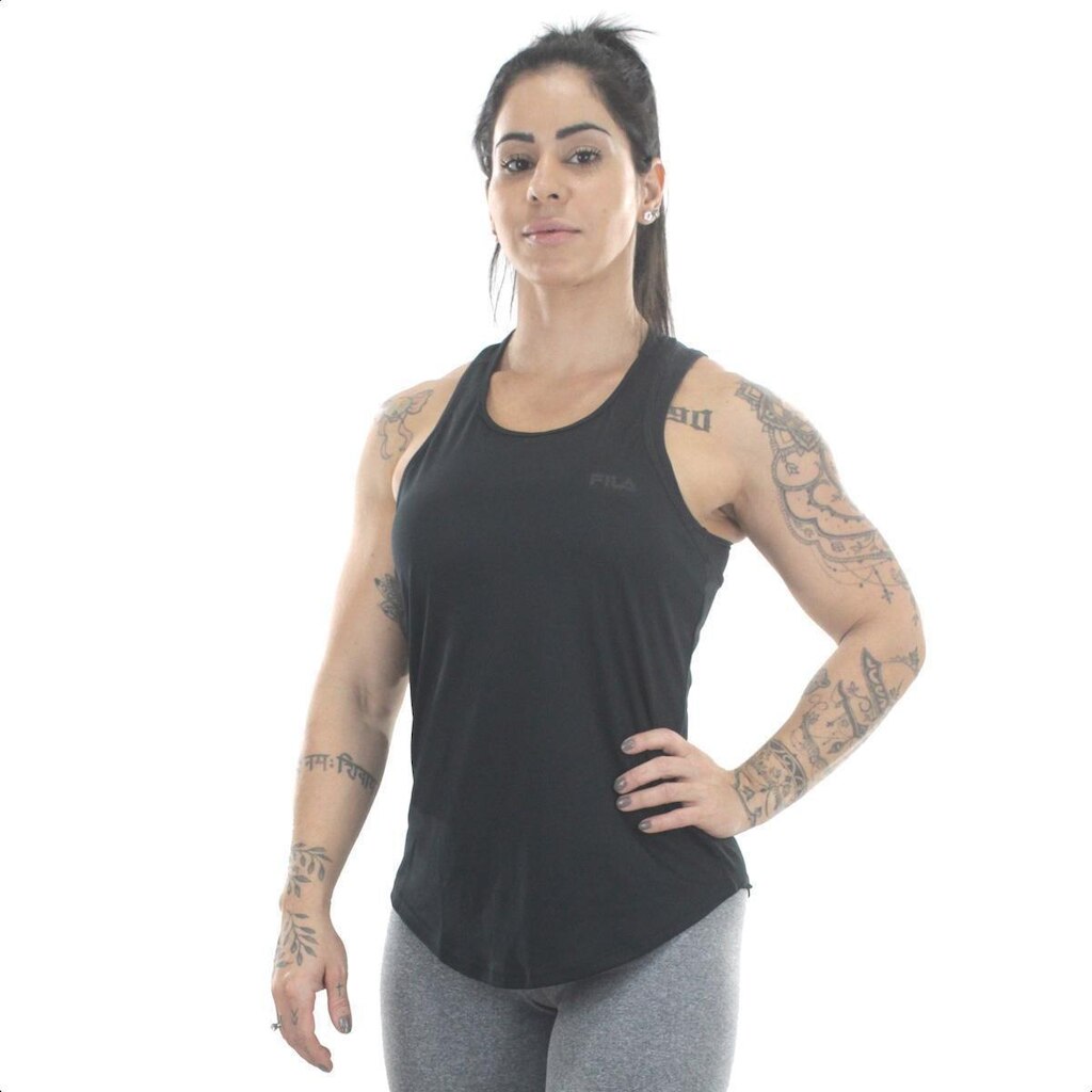 Regata Fila Basic Sports Polygin Preta - Feminina