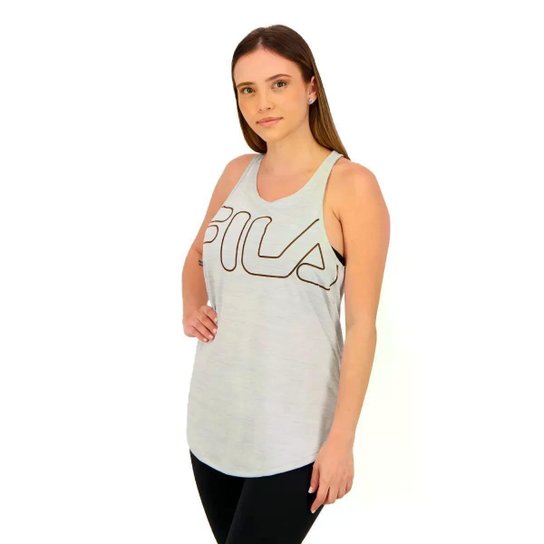 Regata Fila Basic Train Feminino - Cinza Menor preço em Regata Fila Basic Train Feminino - Cinza