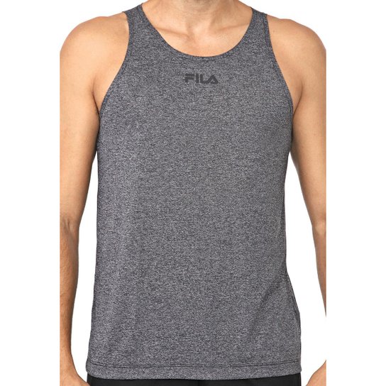 Regata Fila Basic Train Masculina - Chumbo Menor preço em Regata Fila Basic Train Masculina - Chumbo