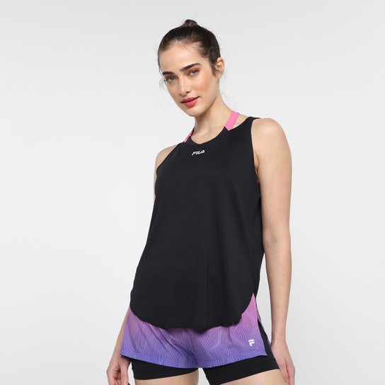 Regata Fila Bio Feminina - Preto+Cinza é ruim? Regata Fila Bio Feminina - Preto+Cinza é boa?