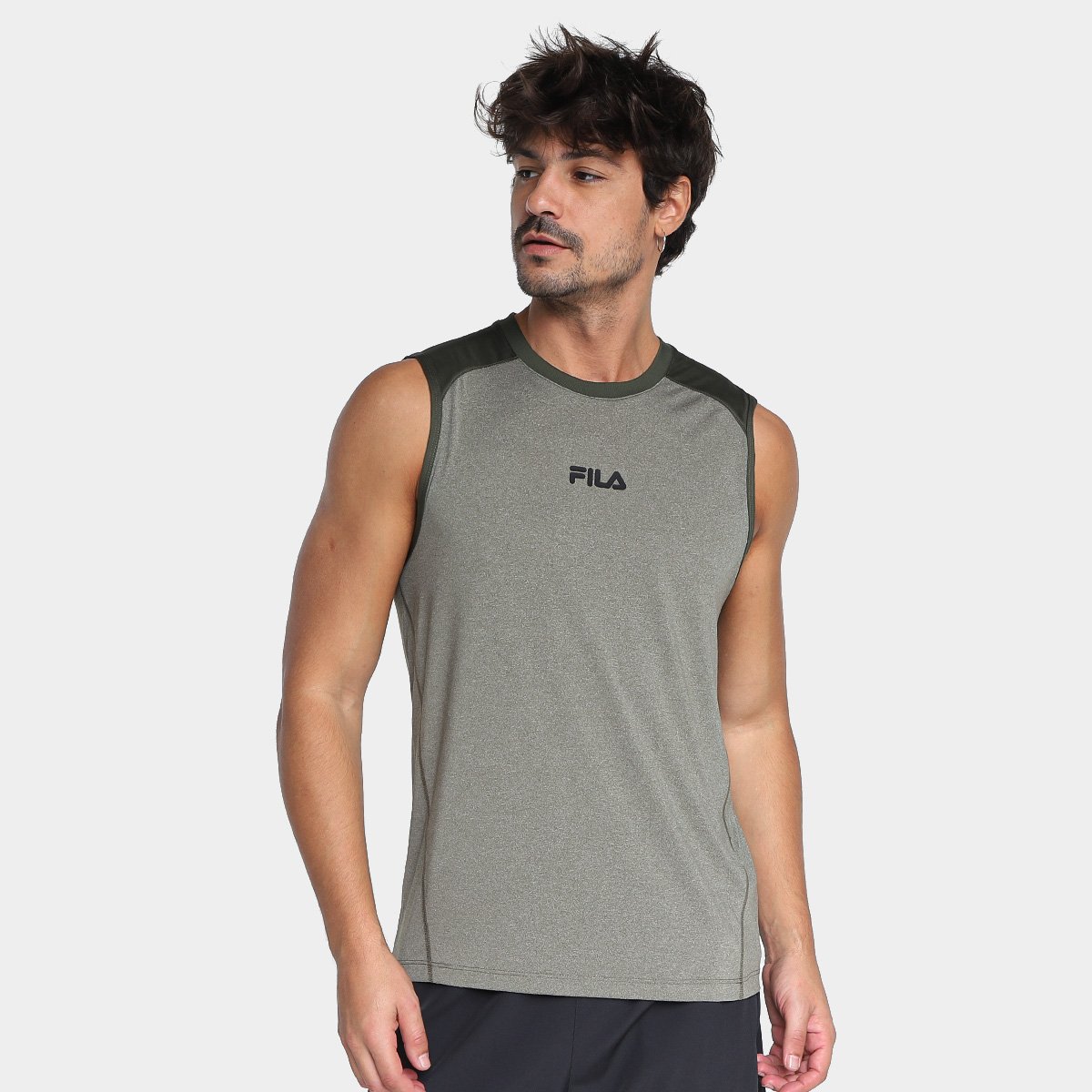 Regata Fila Blend Mix Masculina Menor preço em Regata Fila Blend Mix Masculina