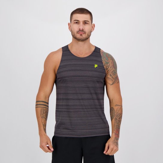 Regata Fila Match Masculina - Preto Menor preço em Regata Fila Match Masculina - Preto