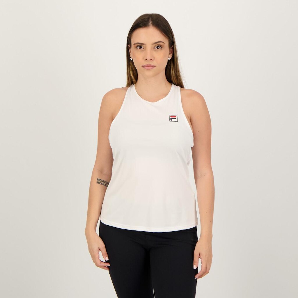 Regata Fila Tennis Basic Feminina Branca