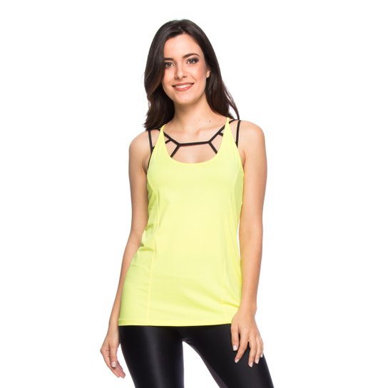 Regata Fitness Lara Gym Dry - Amarelo