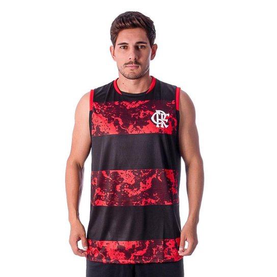 Regata Flamengo Provide X - Preto+Vermelho Menor preço em Regata Flamengo Provide X - Preto+Vermelho
