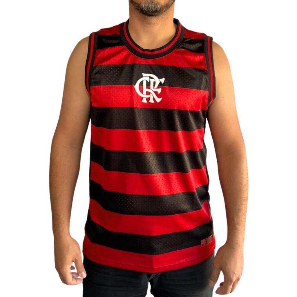 Regata Flamengo Retilinea Rubro Negra Masculina