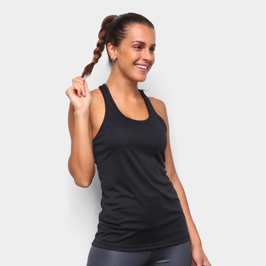 Regata Gonew Básica Workout Feminina - Preto Menor preço em Regata Gonew Básica Workout Feminina - Preto