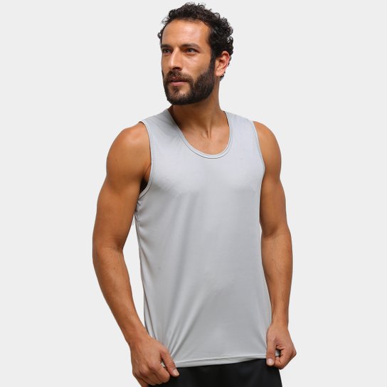 Regata Gonew Básica Workout Masculina - Cinza Menor preço em Regata Gonew Básica Workout Masculina - Cinza