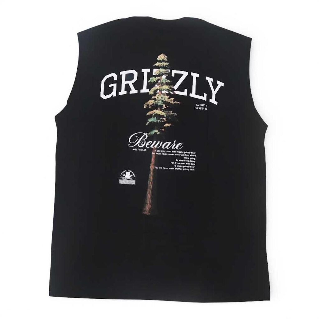 Regata Grizzly Tallest Pine Sleeve Less - Preto