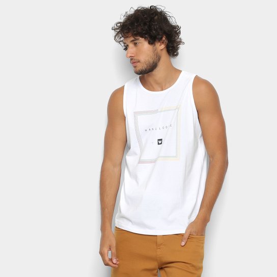 Regata Hang Loose Silk Rasta Masculina - Branco