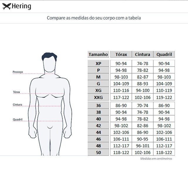 Regata Hering Básica Malha Masculina