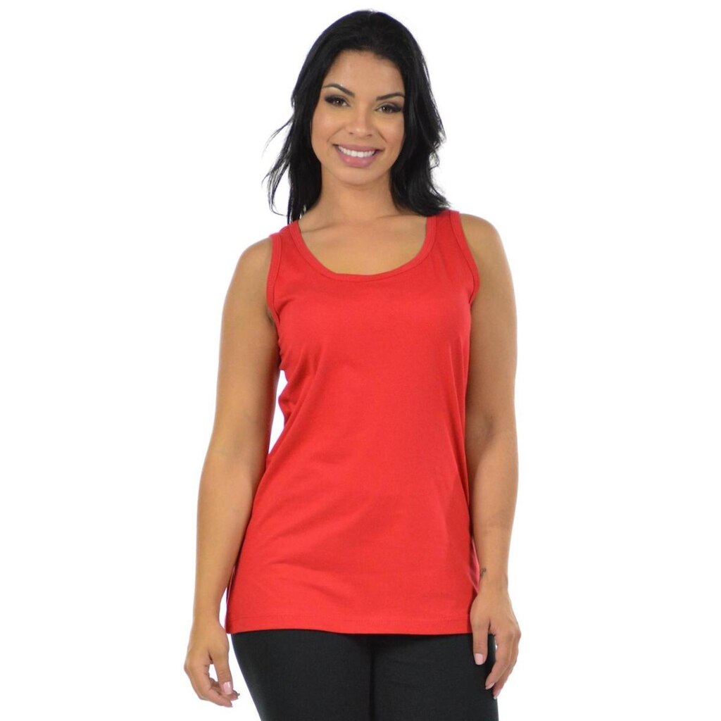 Regata lisa feminina fenomenal Azul turquesa M