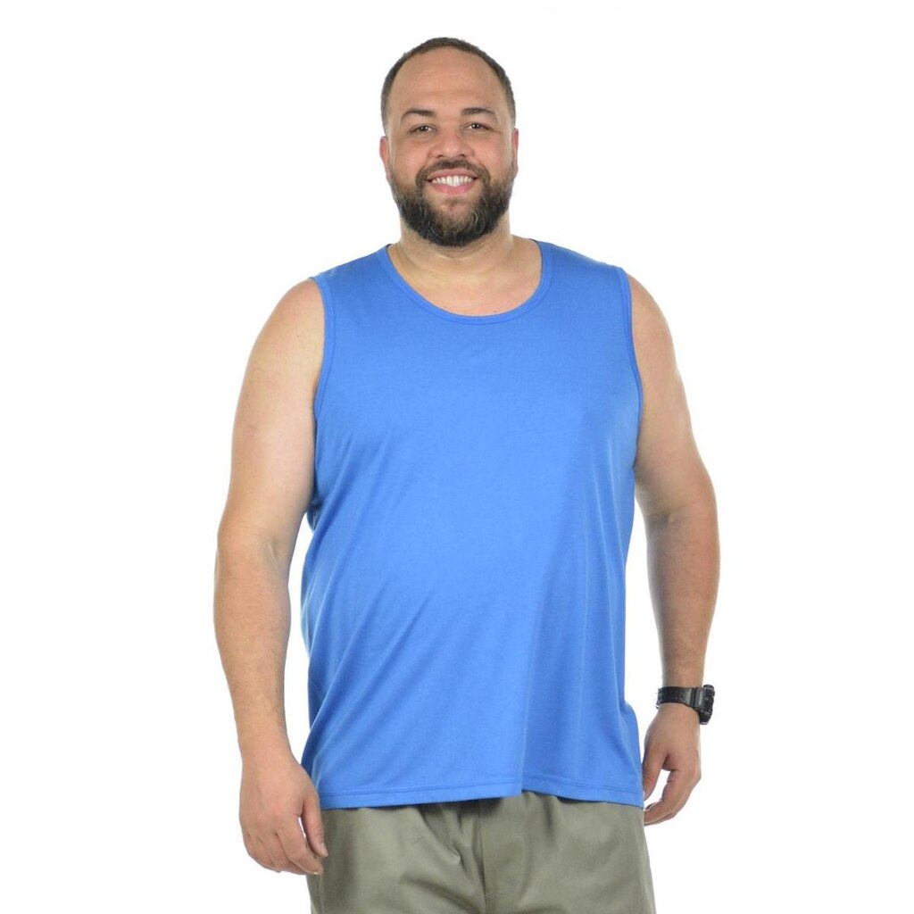 Regata lisa tradicional plus size fenomenal Pink 50
