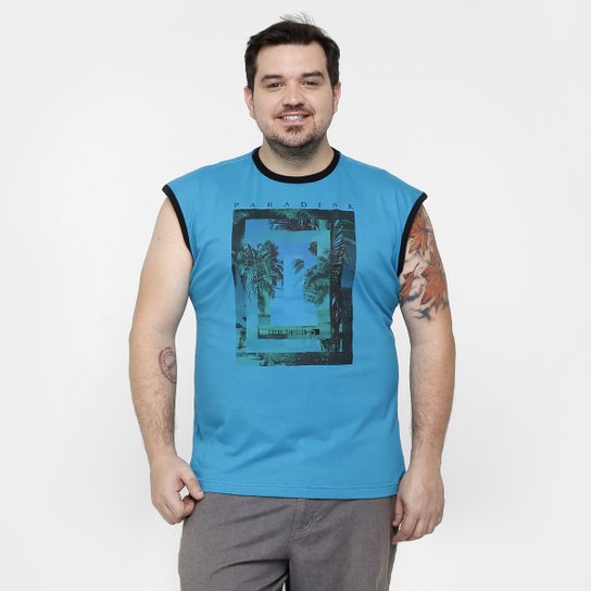 Regata Local Paradise Plus Size - Azul