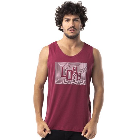 Regata Long Island Oahu Masculina - Vermelho Escuro