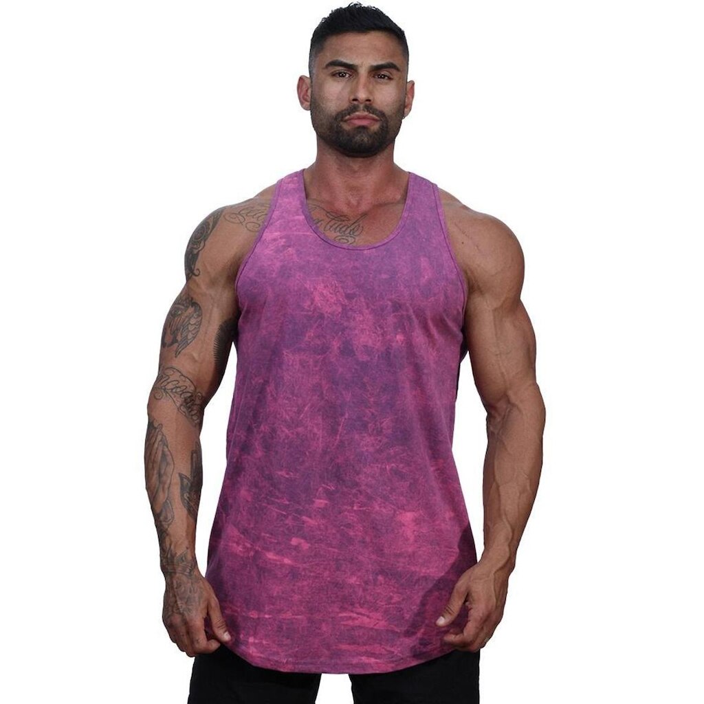 Regata Longline 100% Algodão Masculina MXD Conceito Lavado Estonado
