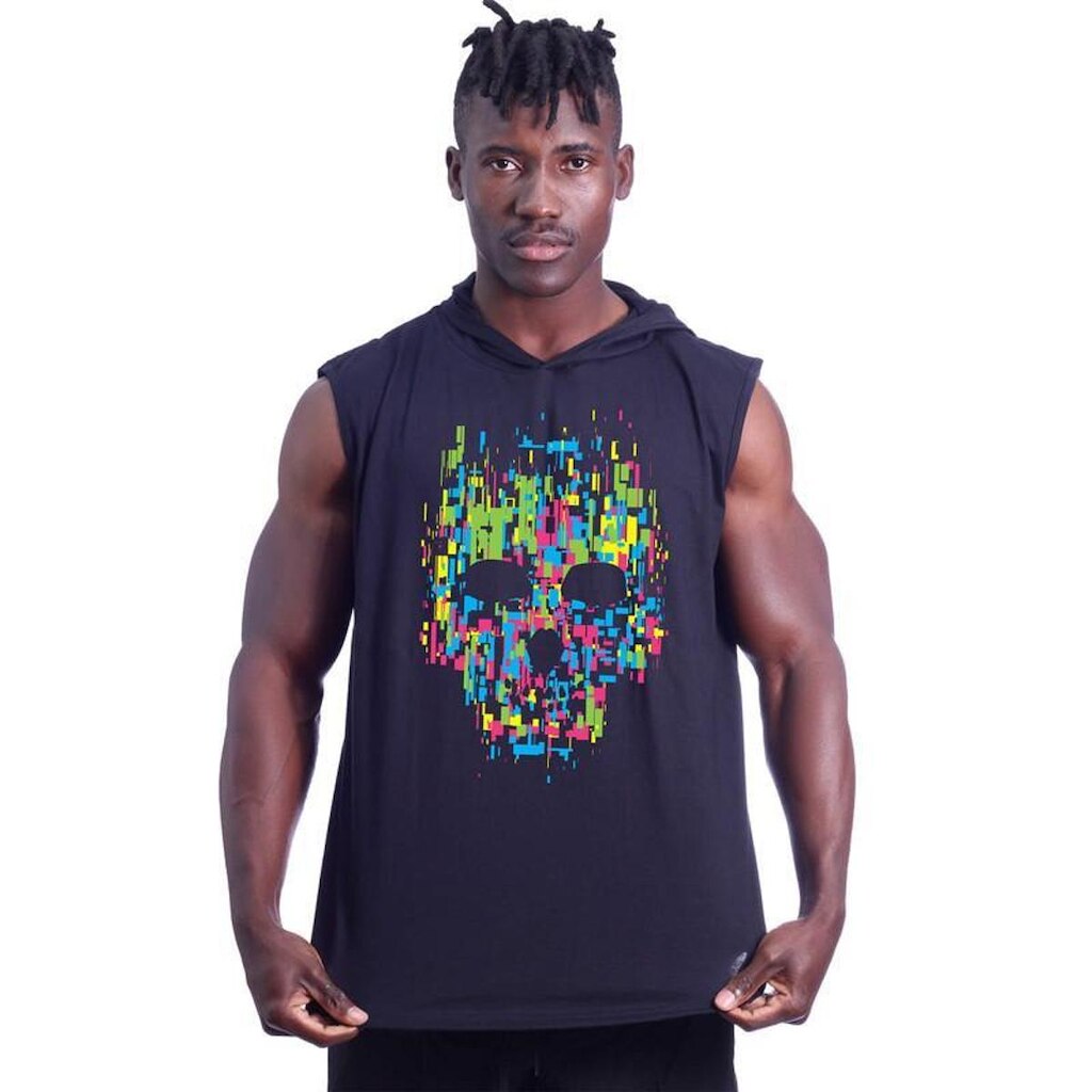 Regata Longline com Touca Masculina MXD Conceito Caveira Abstrata