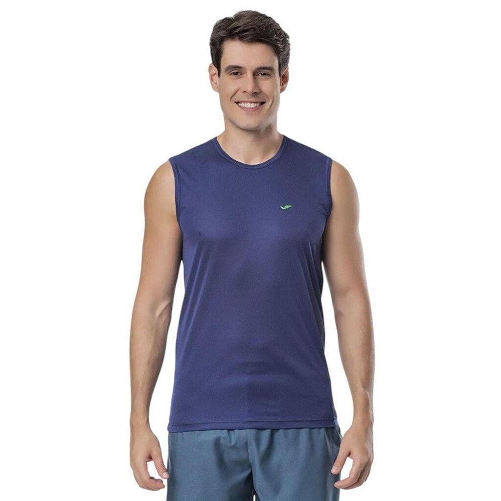 Regata Machão Elite Básica Plus Size Masculina - Marinho EG1