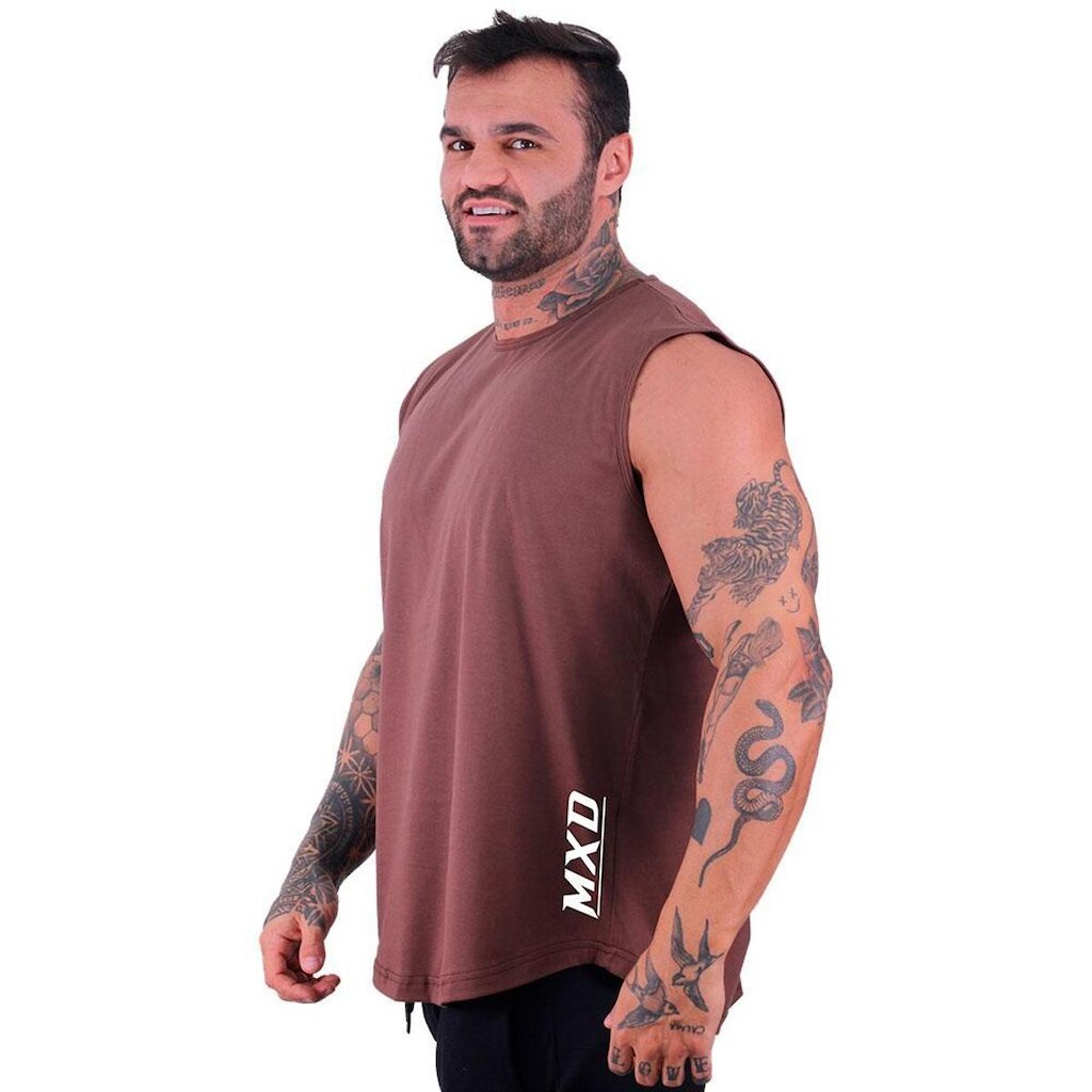 Regata Machão Longline MXD Conceito Estampada Academia Fit