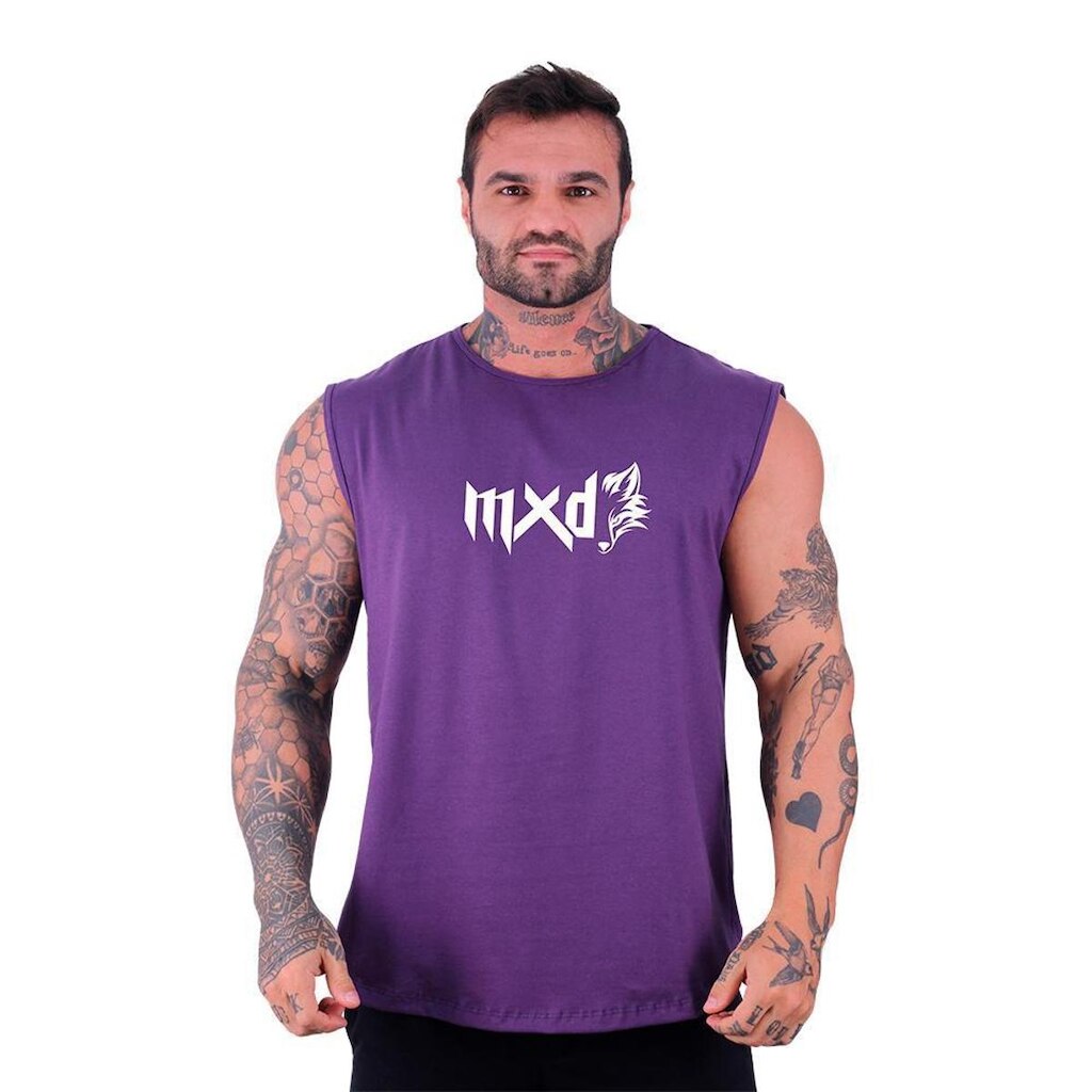 Regata Machão Longline MXD Conceito Estampada Academia Saúde