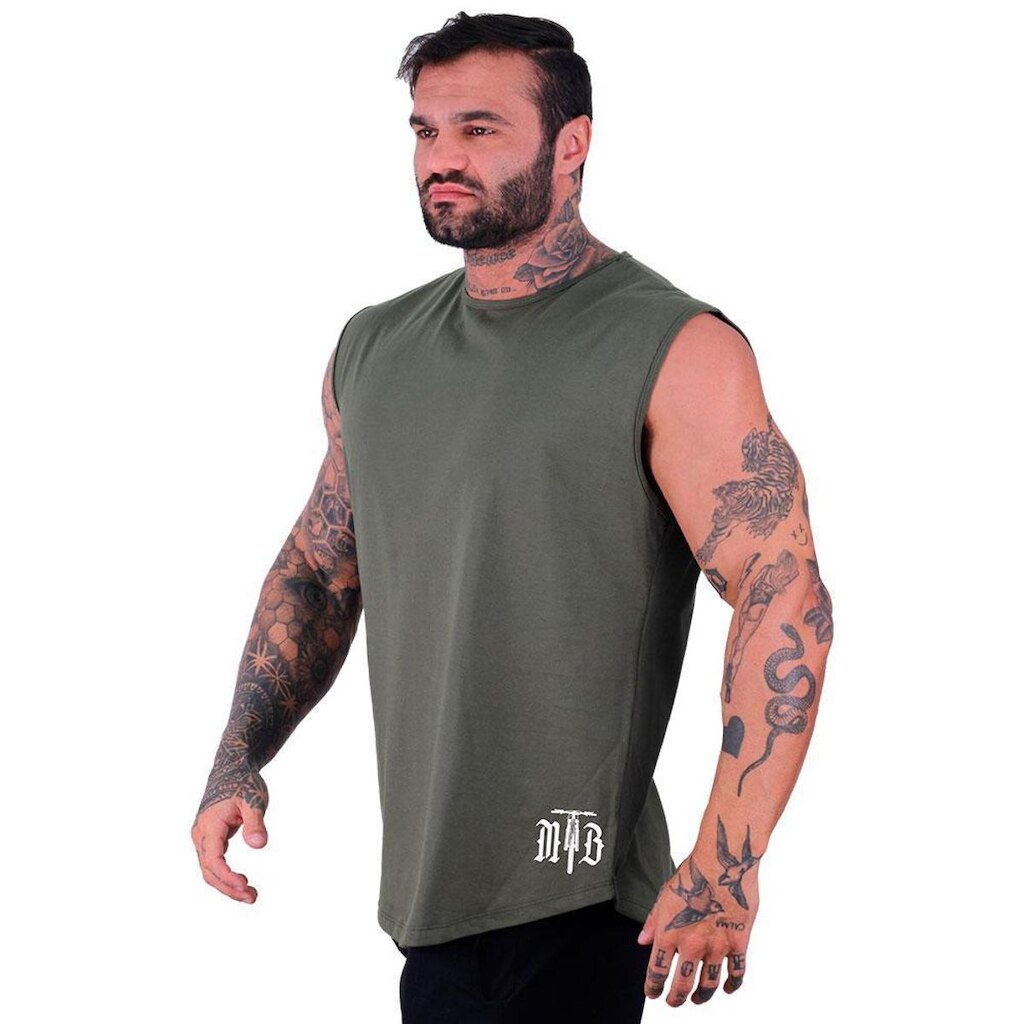 Regata Machão Longline MXD Conceito Estampada Fitness