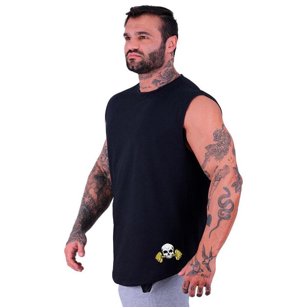 Regata Machão Longline MXD Conceito Estampada Musculação Fit
