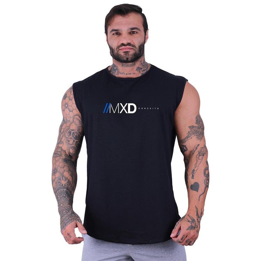 Regata Machão Longline MXD Conceito Estampada Treino Saúde