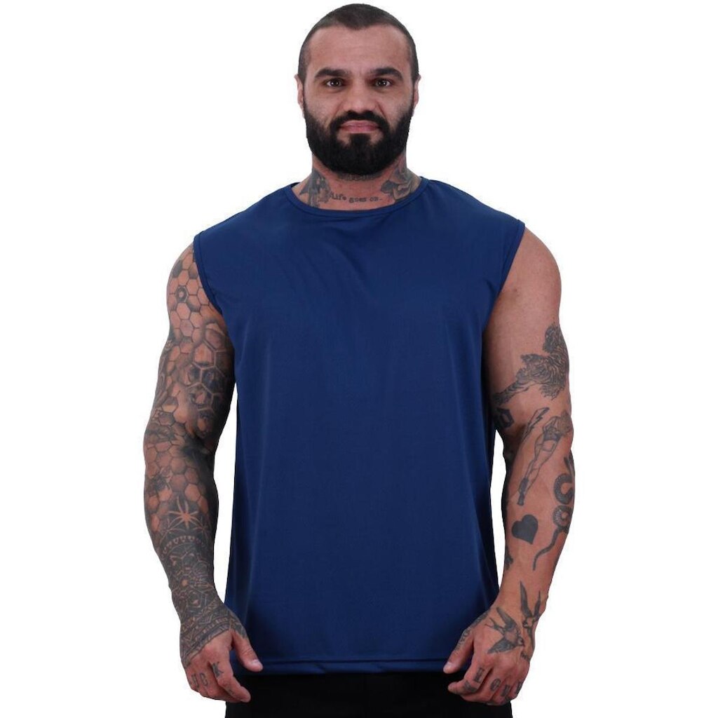 Regata Machão Mxd Conceito Dry 100% Poliéster Rajada