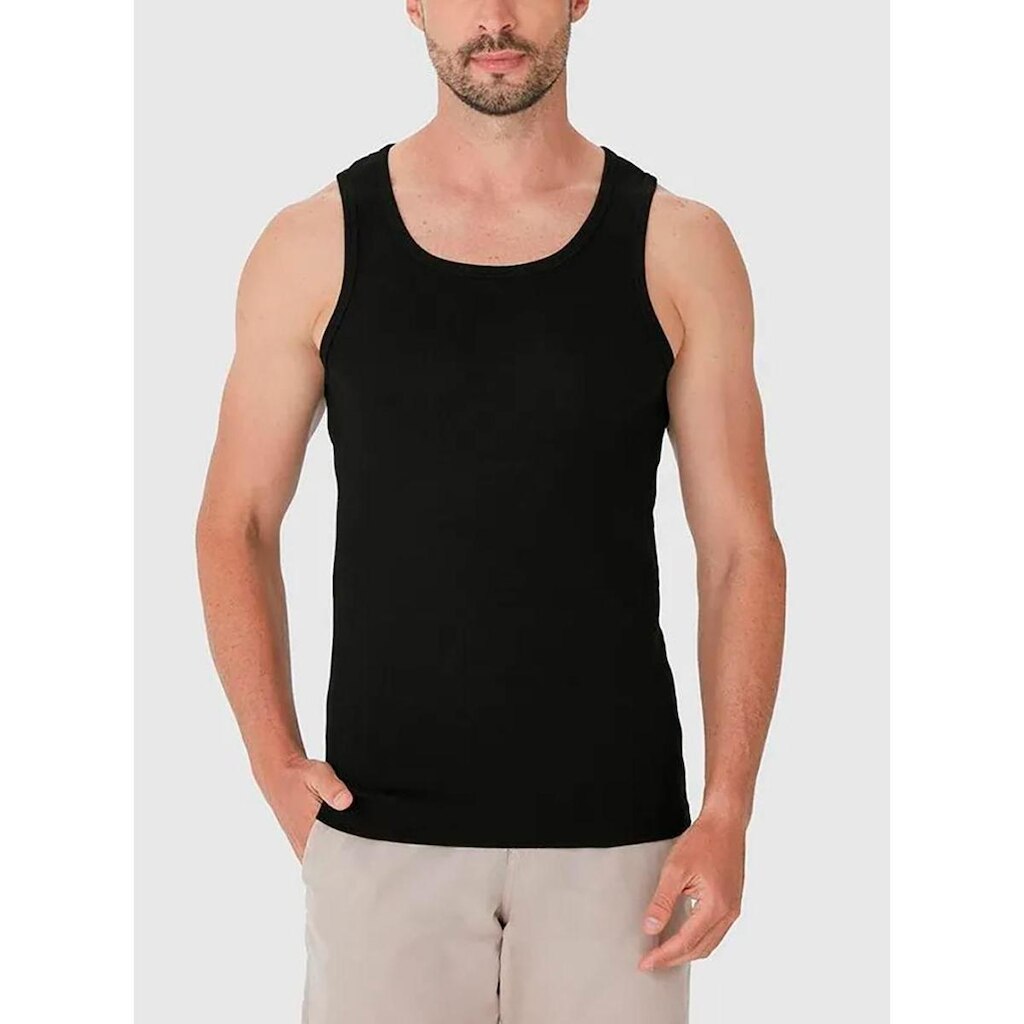 Regata Malwee 1000124200 Masculina Ribana Canelada T. P/XGG
