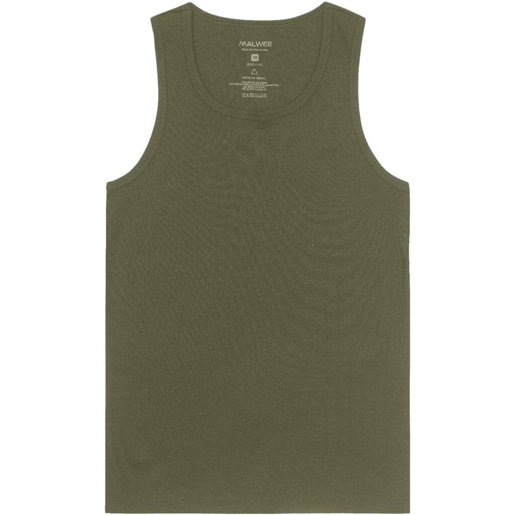 Regata Malwee 1000124200 Masculina Ribana Canelada T. P/XGG