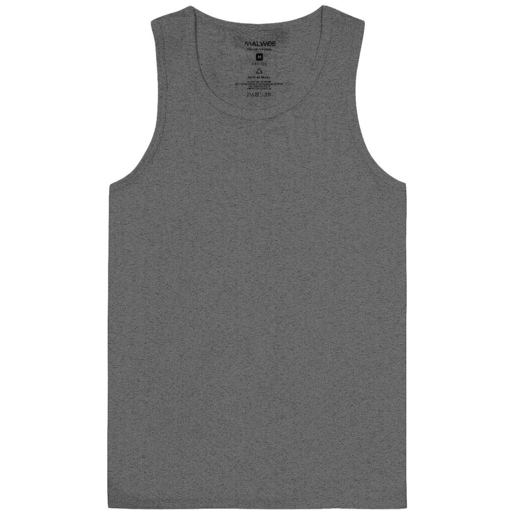 Regata Malwee 1000124200 Masculina Ribana Canelada T. P/XGG