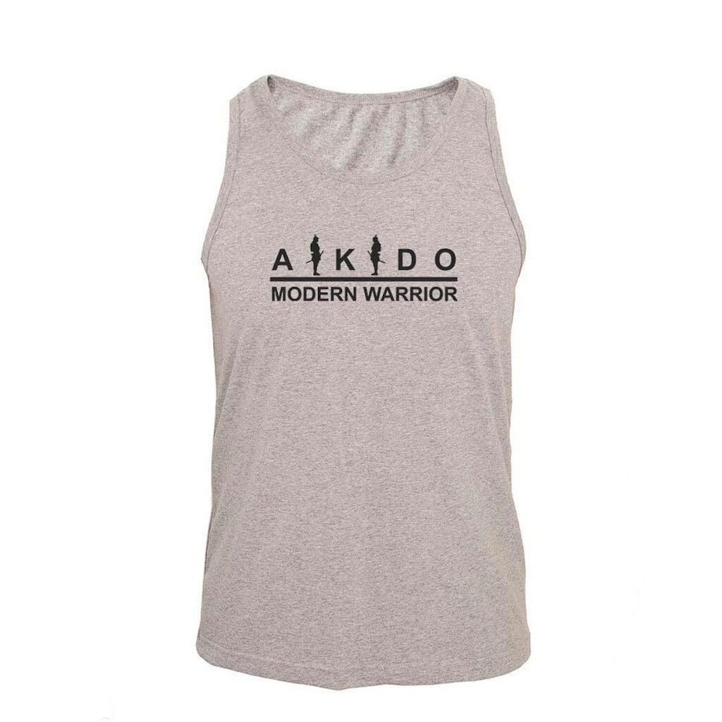 Regata Masculina Algodão Aikido Modern Estampada