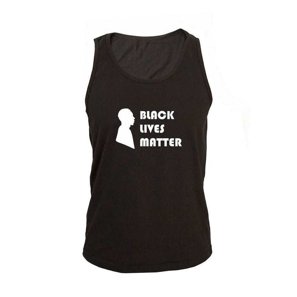 Regata Masculina Algodão Black Lives Matter Estampada