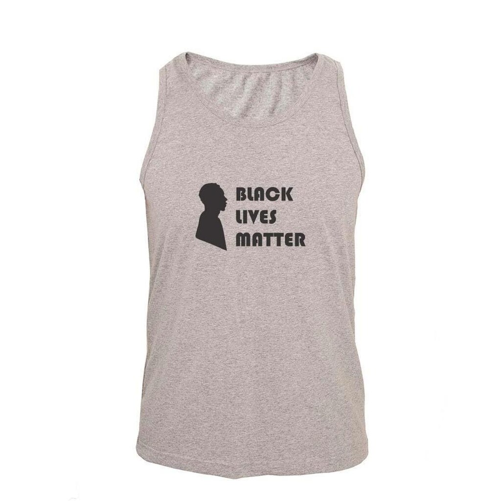 Regata Masculina Algodão Black Lives Matter Estampada