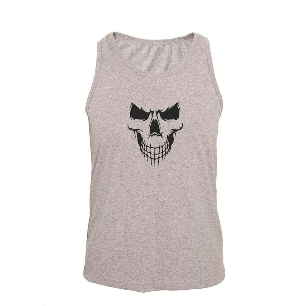 Regata Masculina Algodão Cav Skull Estampada Verão