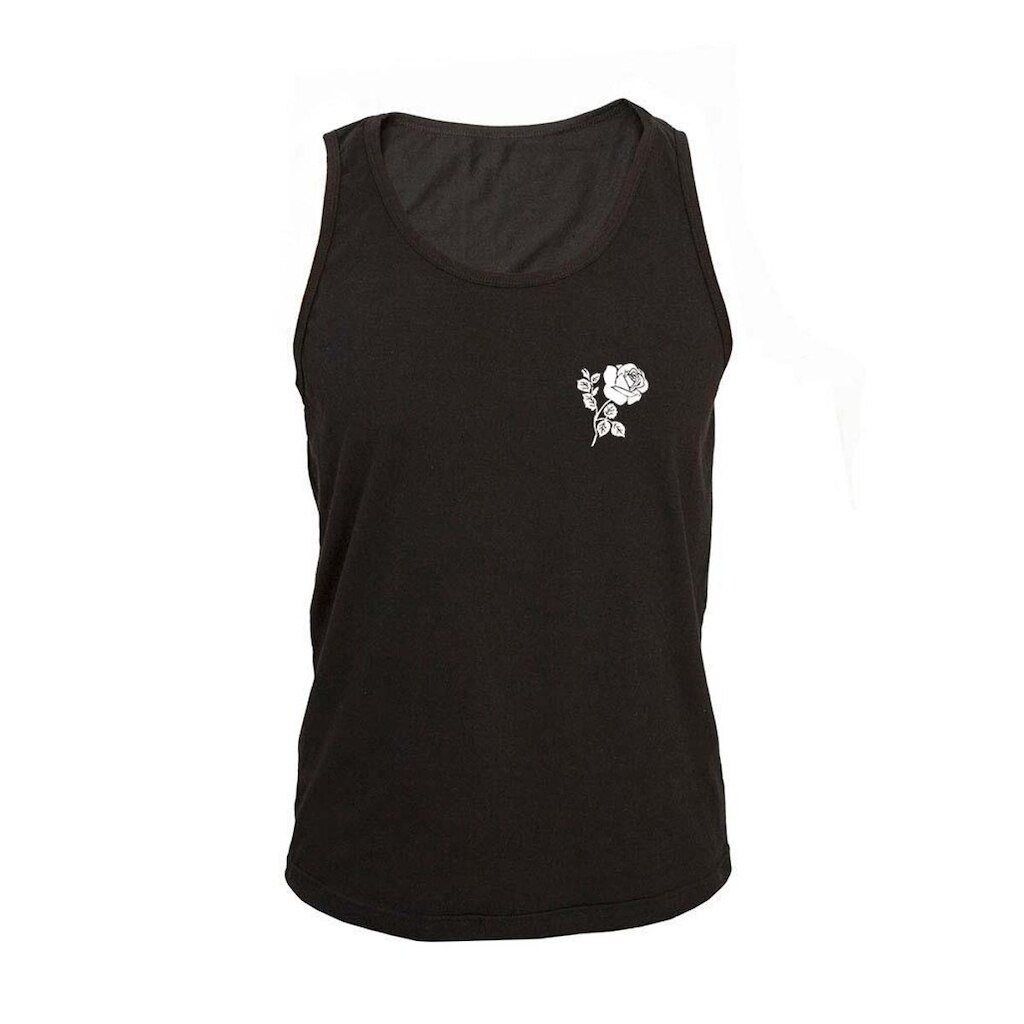 Regata Masculina Algodão Flor Estampada Básica