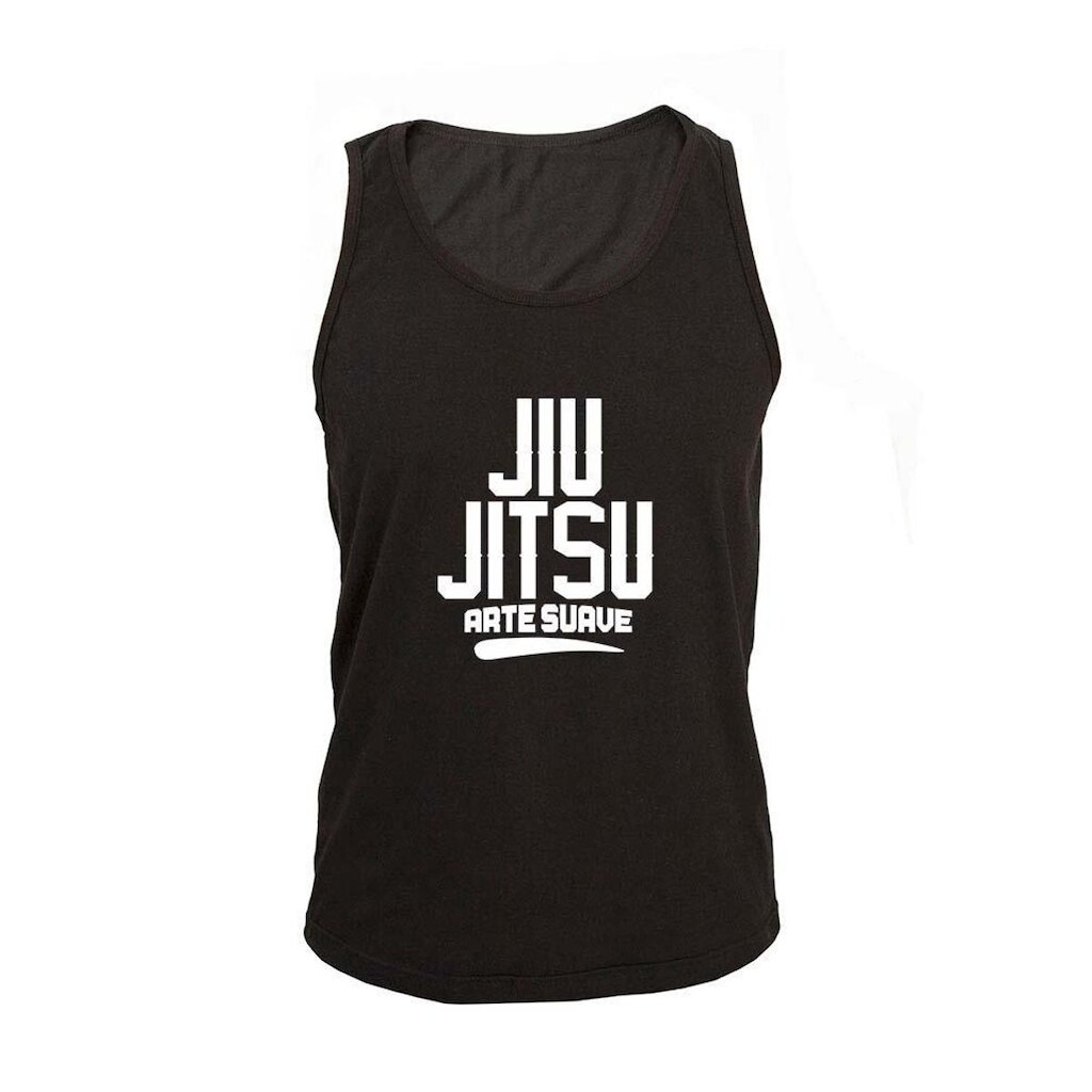 Regata Masculina Algodão Jiu Jitsu Arte Suave Estampada