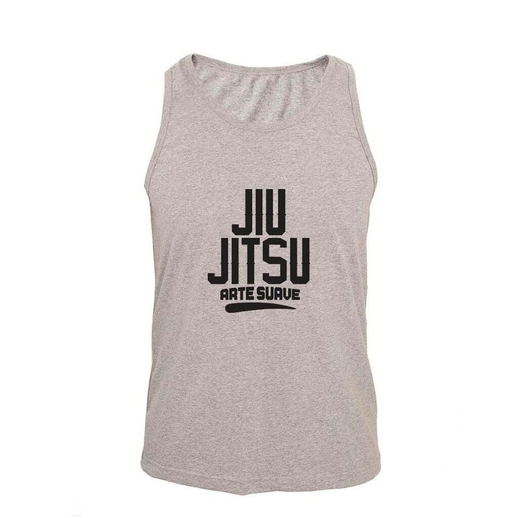 Regata Masculina Algodão Jiu Jitsu Arte Suave Estampada