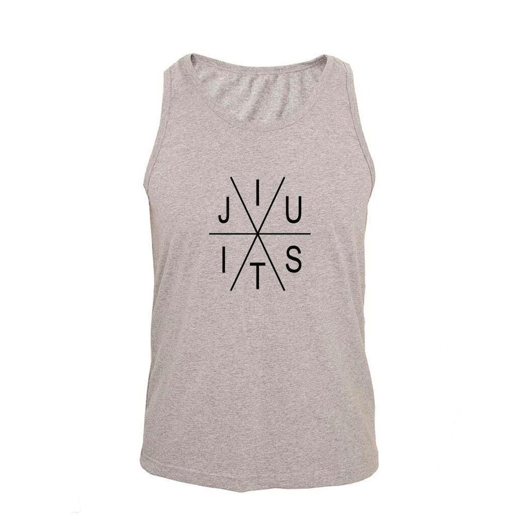 Regata Masculina Algodão Jiu Jitsu X Básica Estampada