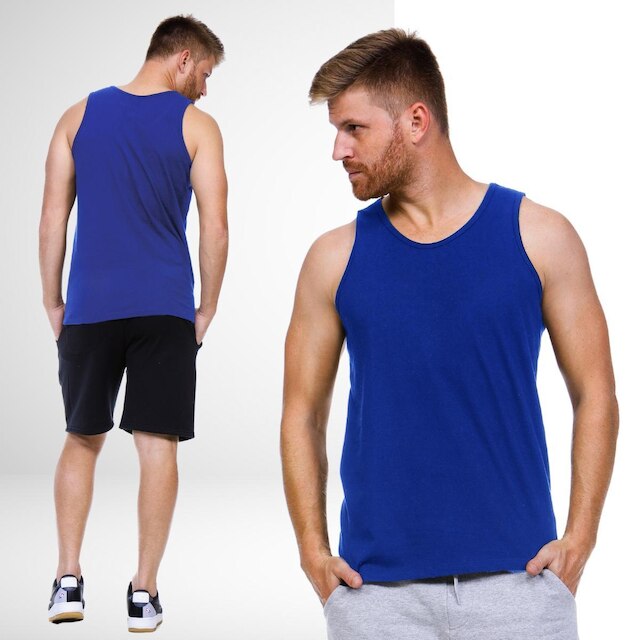 Regata Masculina Algodão Lisa