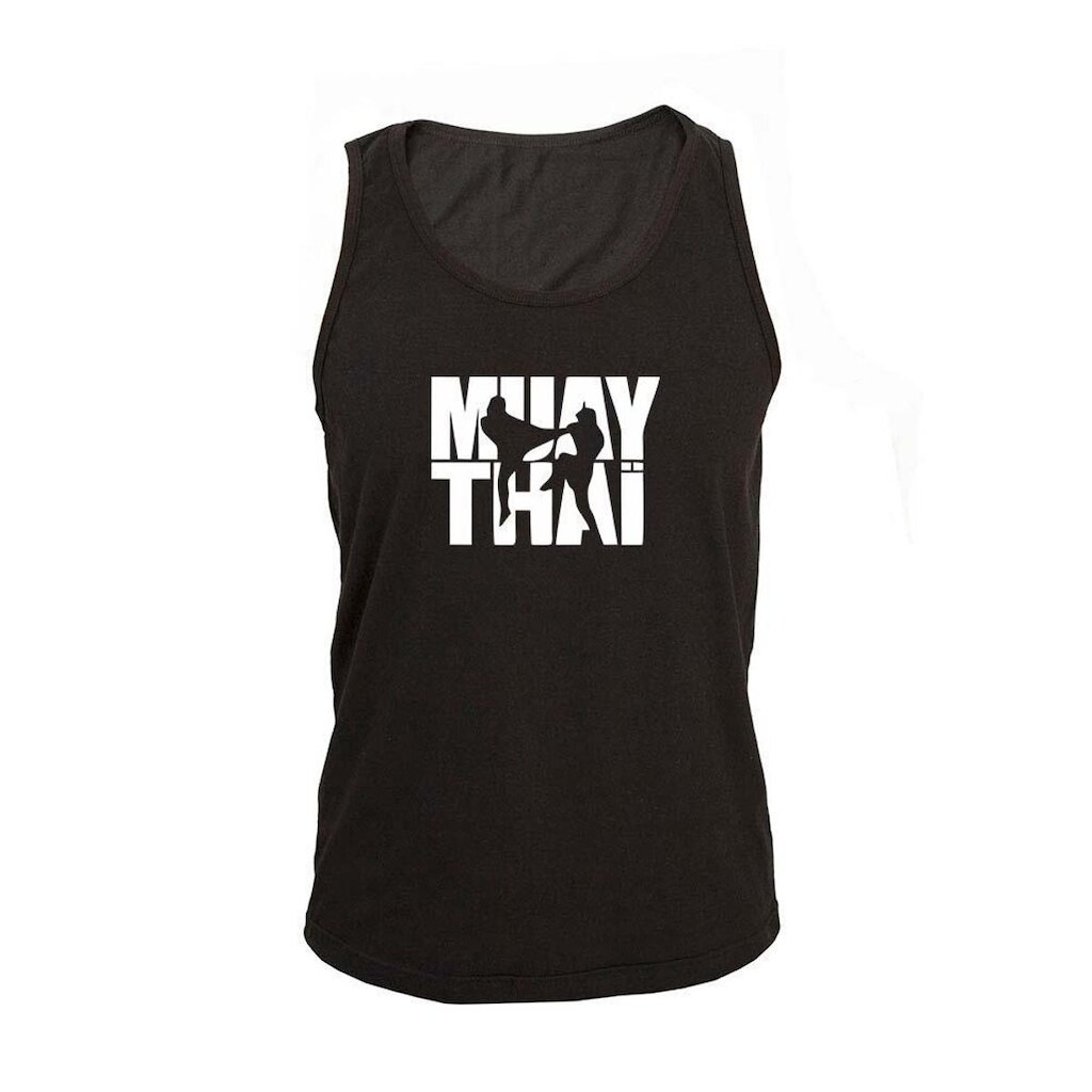 Regata Masculina Algodão Muay Thai 2 Estampada Verão Moderna