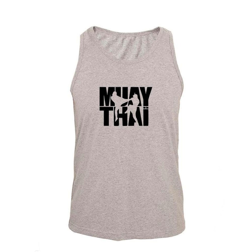 Regata Masculina Algodão Muay Thai 2 Estampada Verão Moderna
