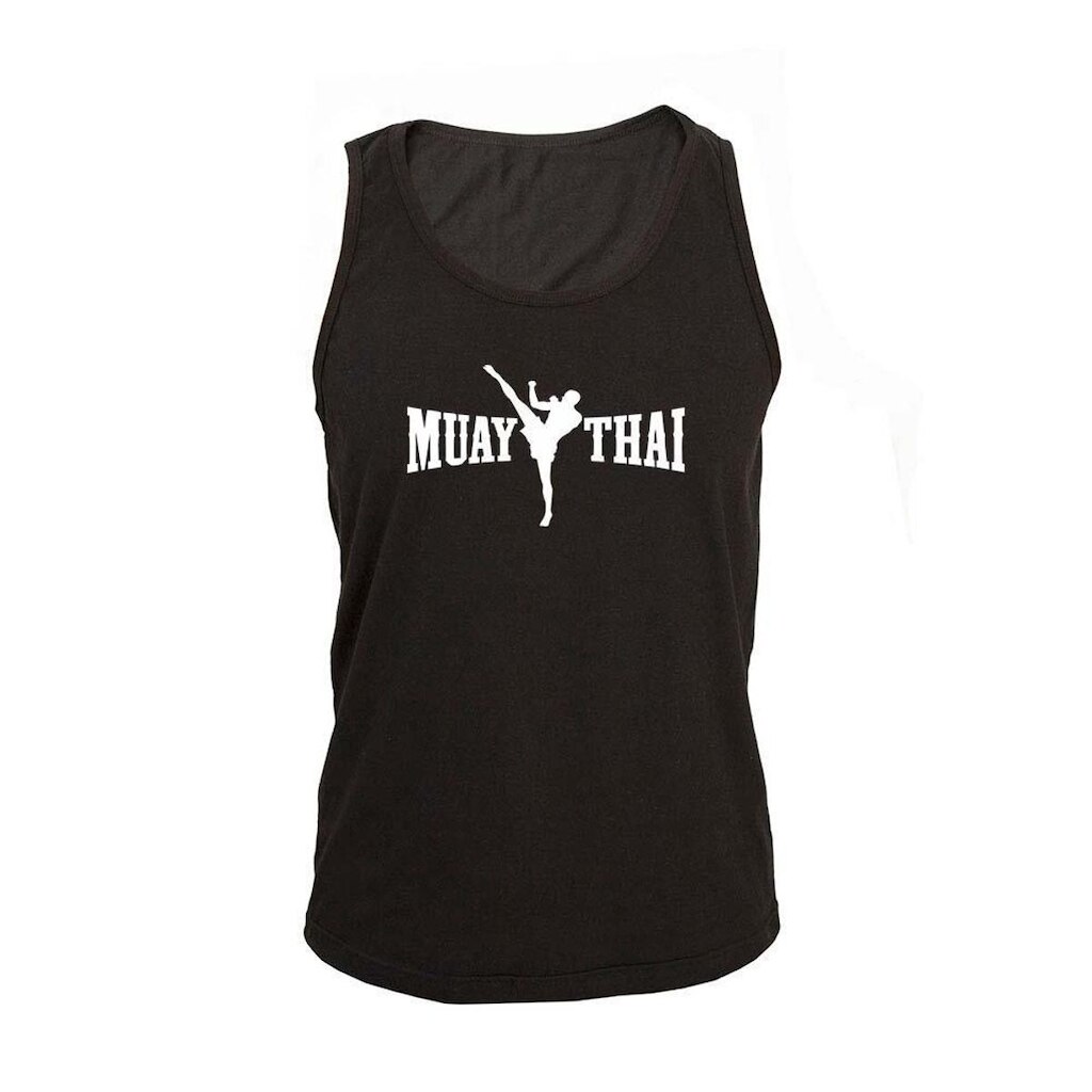 Regata Masculina Algodão Muay Thai 6 Estampada Verão Moderna