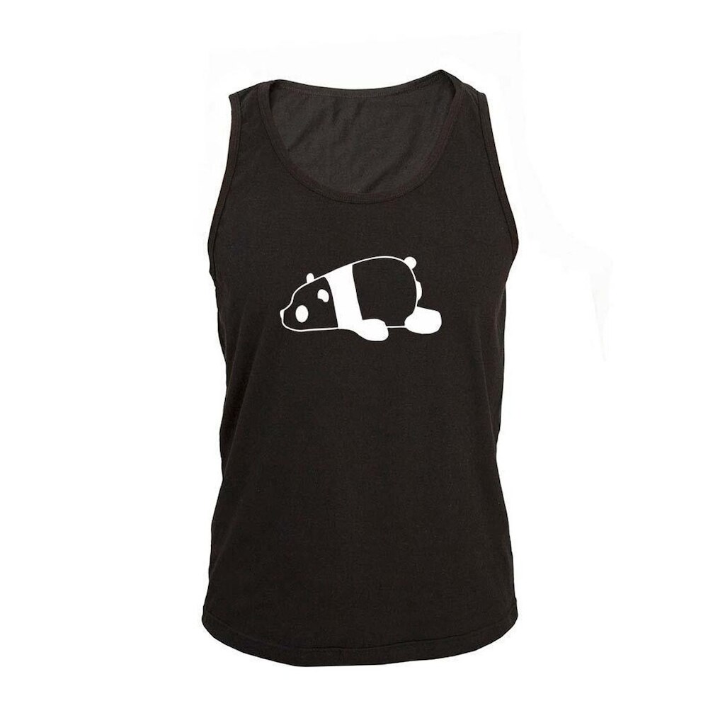 Regata Masculina Algodão Panda 1 Estampada Verão Moderna
